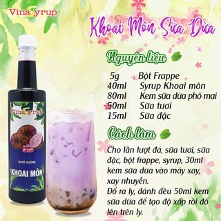 Siro Vina chai 750ml (đủ hương)