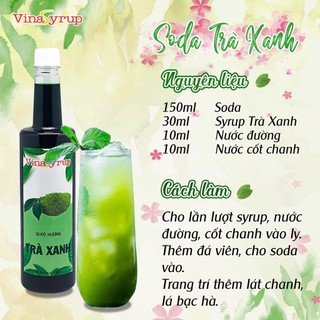 Siro Vina chai 750ml (đủ hương)