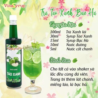 Siro Vina chai 750ml (đủ hương)
