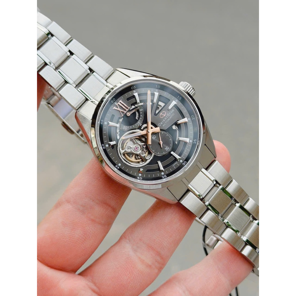 Đồng Hồ Nam Orient Star Joker RK-AV0136N Automatic Size 41 Grey Skeleton New 2026