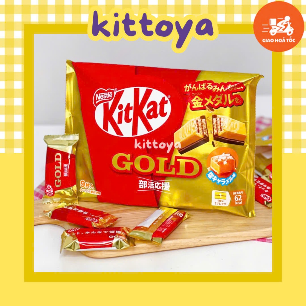 [ HỎA TỐC ] KITKAT GOLD KITKAT SOCOLA MIX CARAMEL BÁNH QUY NỘI ĐỊA NHẬT