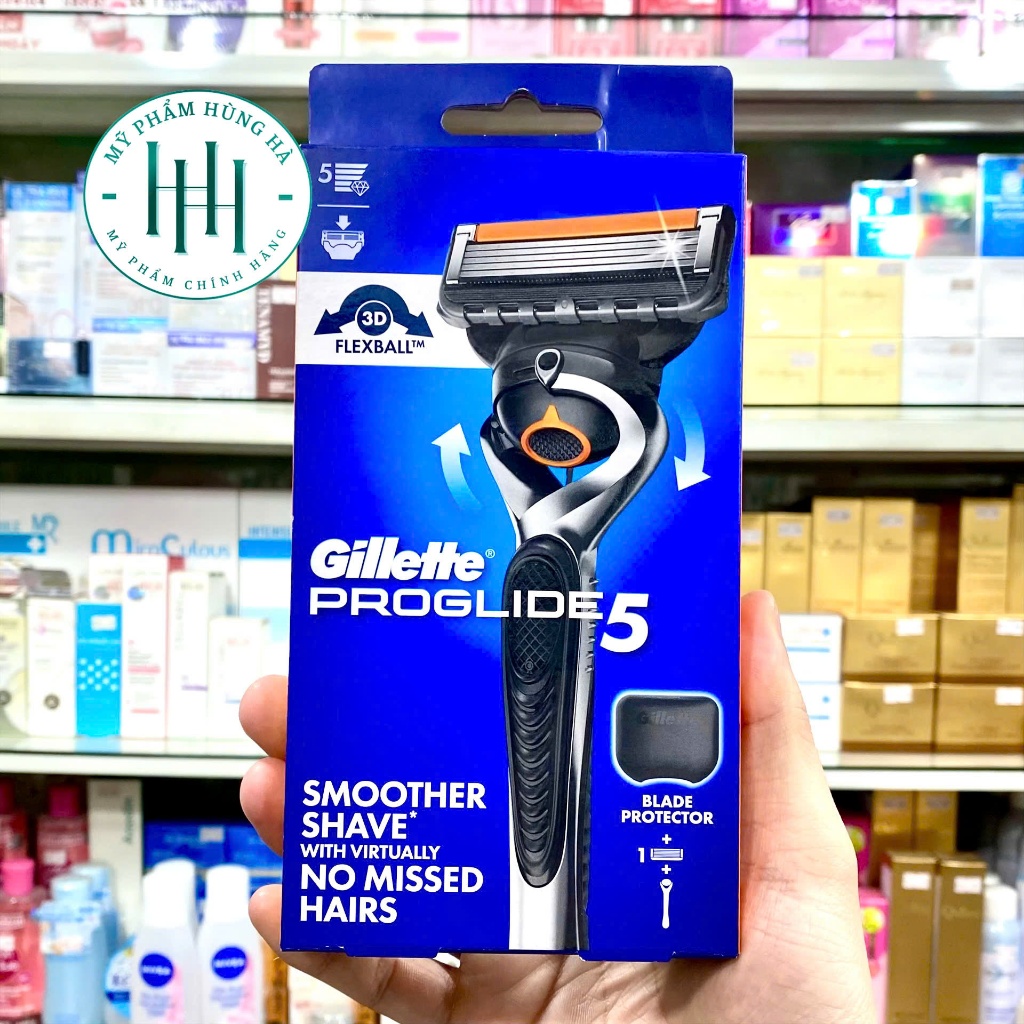 Máy Cạo Râu Điện Gillette Fusion 5 - Cạo Khô và Ướt, 5 Lưỡi, Pin Sạc, Nhật Bản