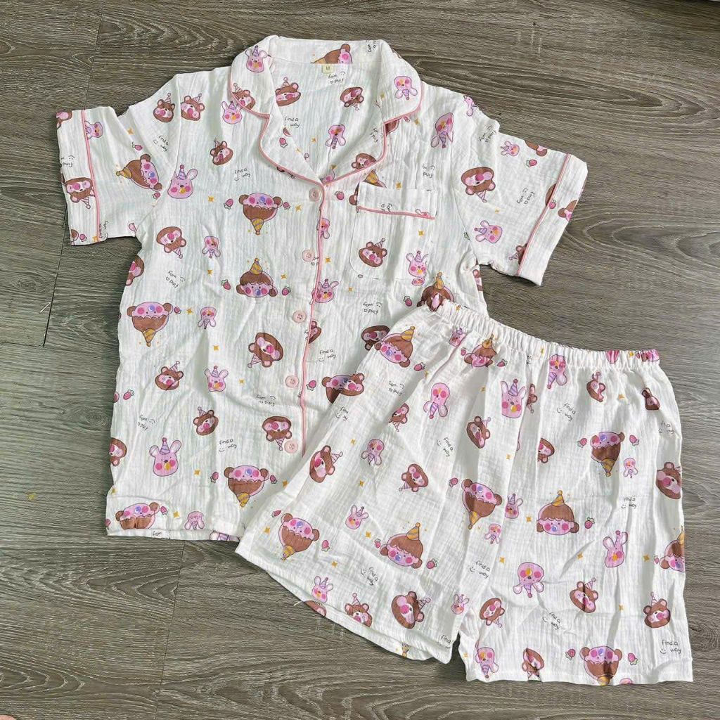 bộ muslin nữ
