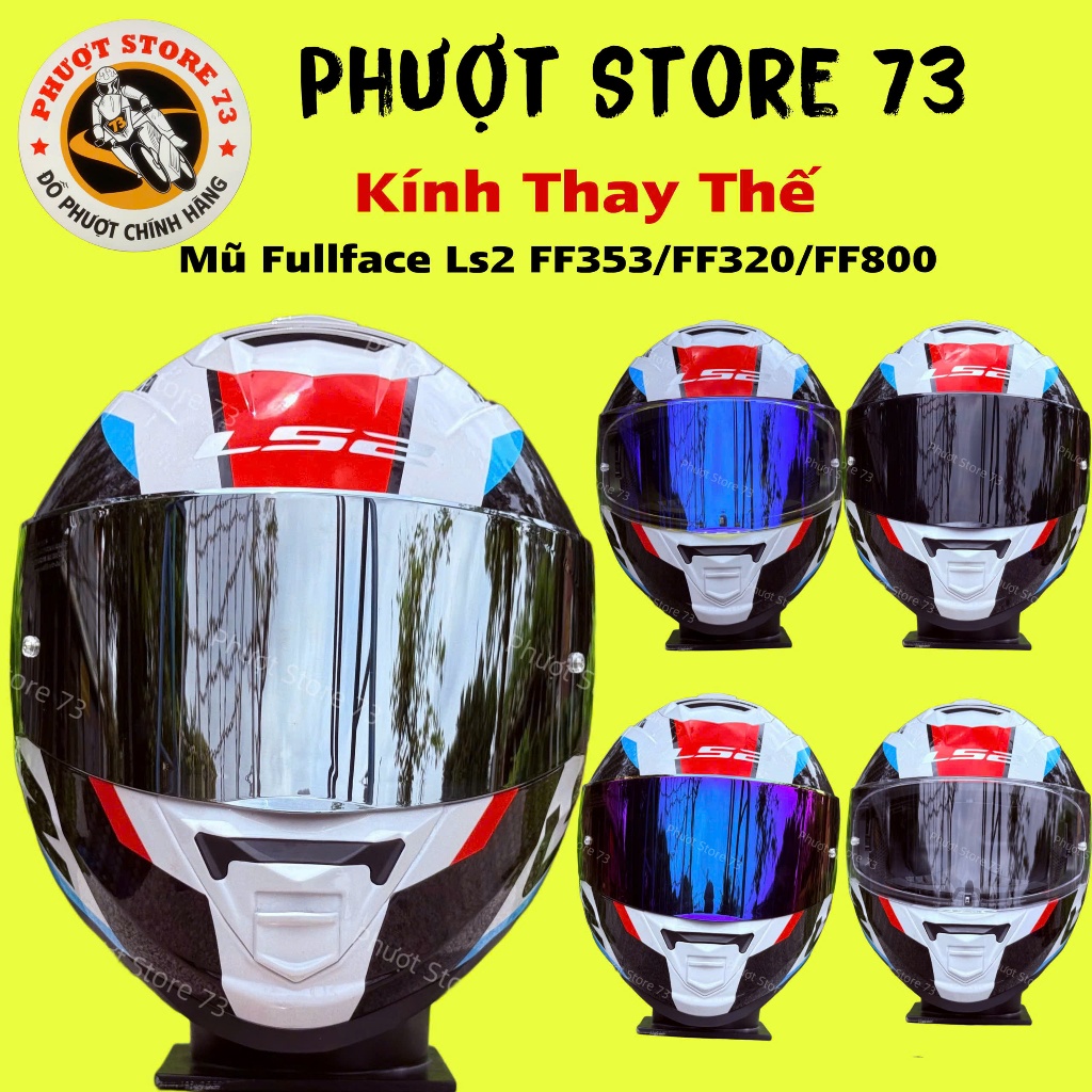 Kính Mũ Fullface LS2 FF353 / FF320 / FF800 ( Không Bao Gồm Mũ )