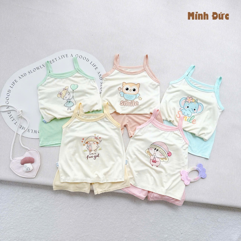 Bộ hai dây thun lạnh HG kids cho bé 4 đến 15kg