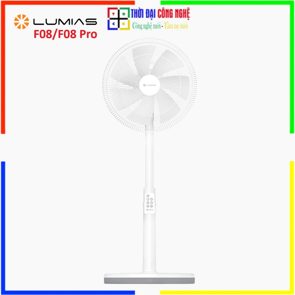 Quạt Đứng Lumias F08/ F08 Pro - Công Suất 28W, 7 Cấp Độ, Kết Nối Wifi Smart App, Có Remote - Bảo Hàn