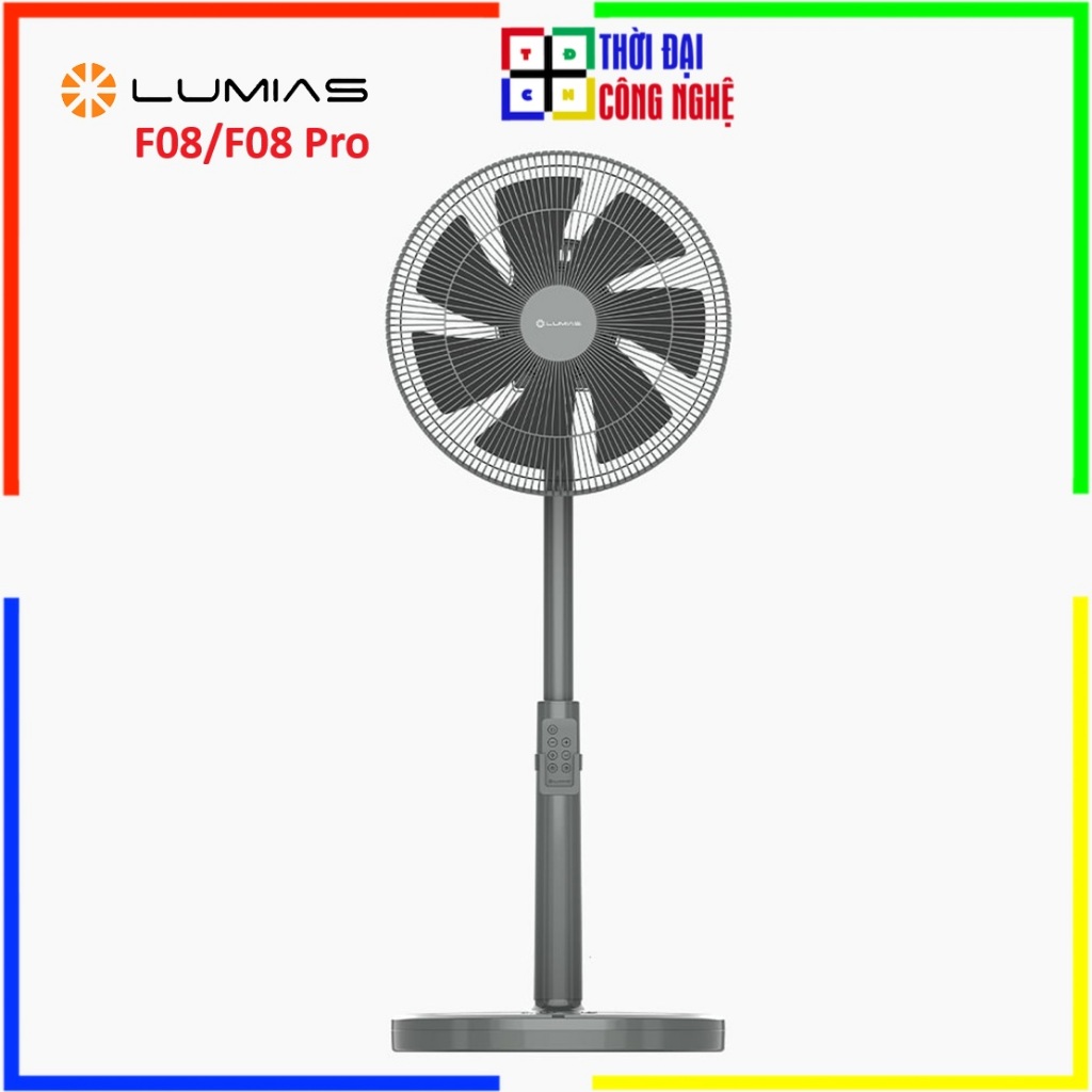 Quạt Đứng Lumias F08 / F08 Pro - Công Suất 28W, 7 Cấp Độ Gió, Kết Nối Wifi, Có Remote - Bảo Hành 12 