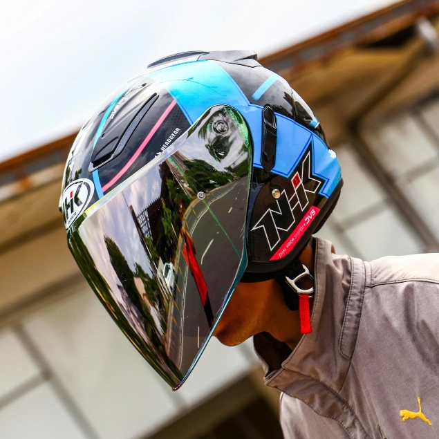 Nón Bảo Hiểm NHK Helmet R1 3/4 2 Kính Chính Hãng INDONESIA Chuẩn SNI-DOT-ECE 2205