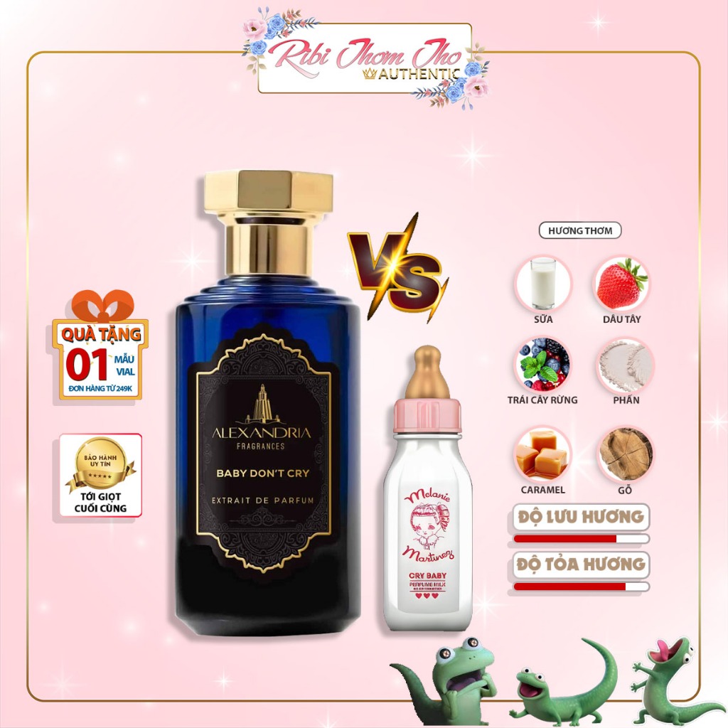 Alexandria Baby don't cry dupe Cry Baby Perfume Milk Nước hoa nữ hương Sữa ngọt ngào | RibiCosmetic