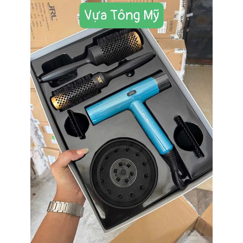 Máy sấy tóc JRL FORTE PRO FP2020H 2150W - màu xanh