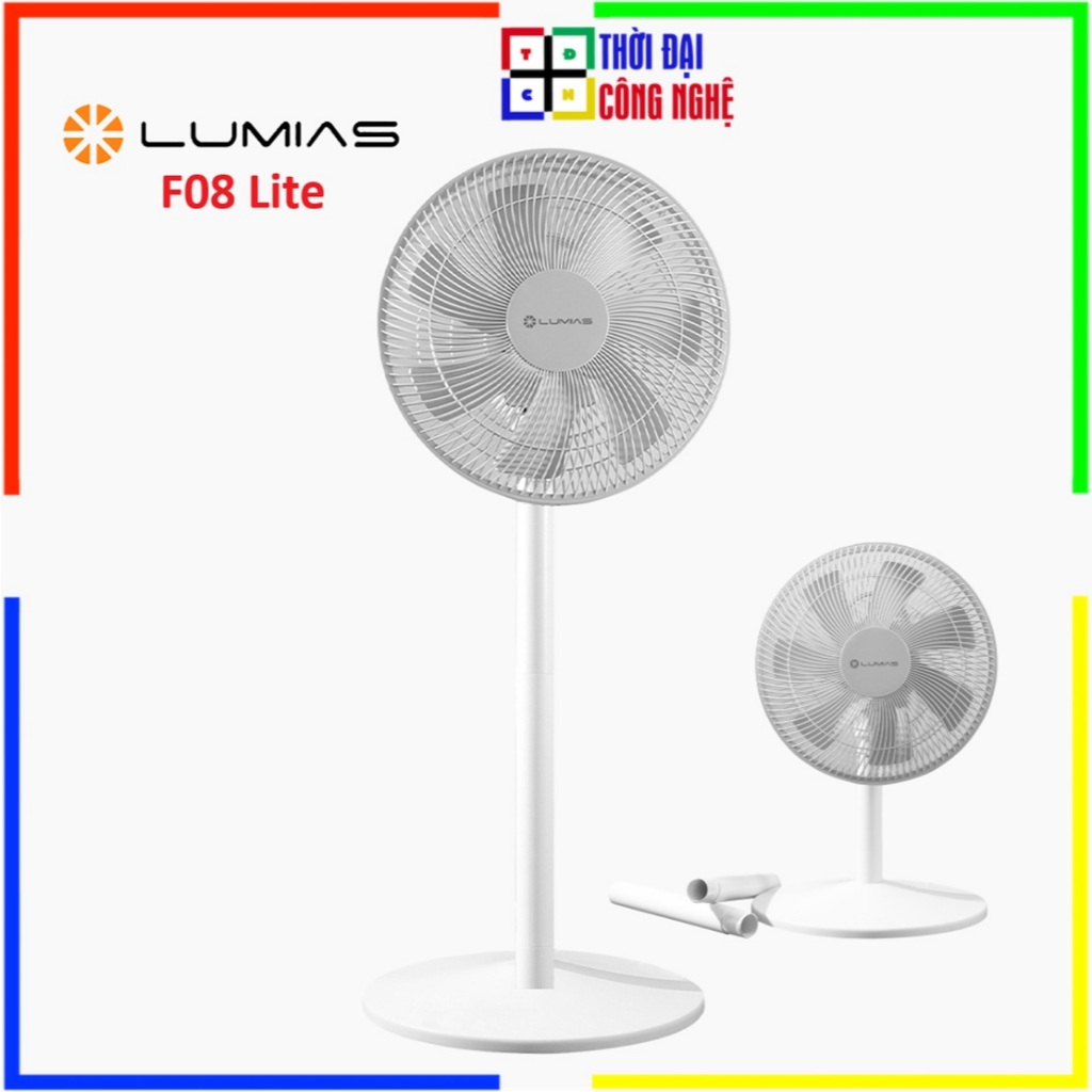 Quạt Cây Lumias F08 Lite - Công Suất 40W, 4 Cấp Độ Gió, Có Remote Điều Khiển Từ Xa - Bảo Hành Chính 
