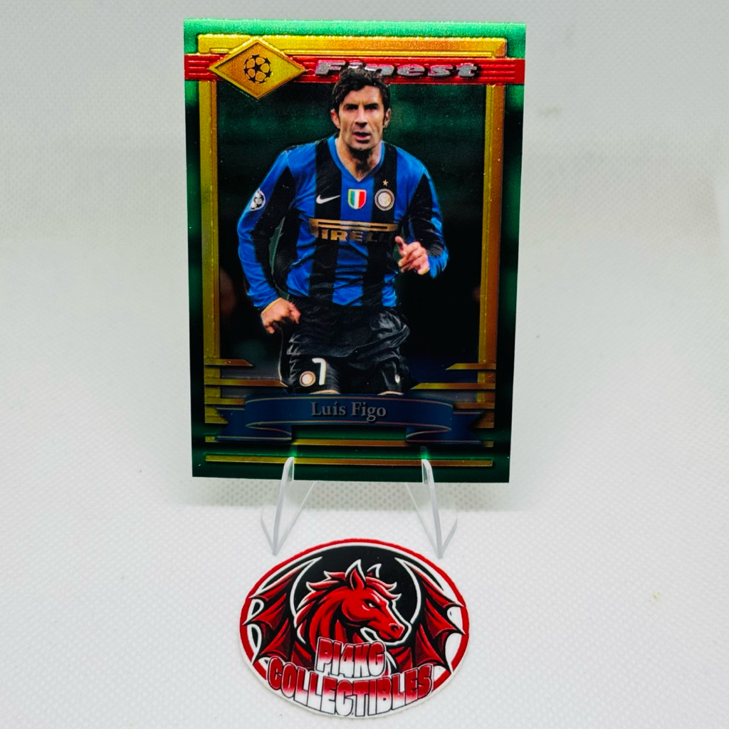 [RARE] Thẻ cầu thủ Luis Figo Topps Finest Flashback UCC 2022-23 (Tặng thẻ ngẫu nhiên + toploader + s