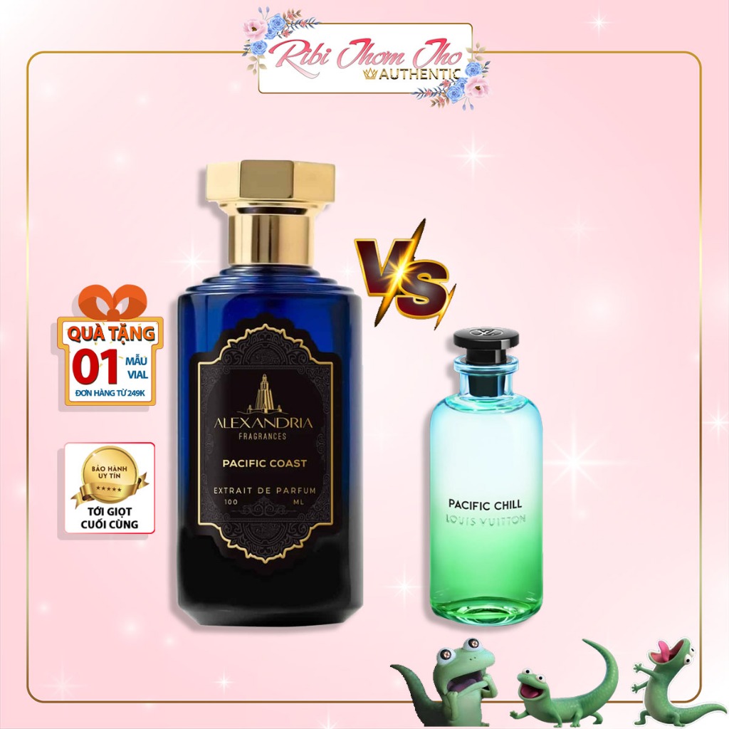 Nước Hoa nam Alexandria Fragrances Pacific Coast Dupe LV Pacific Chill Dễ Chịu Tươi Mát Ribicosmetic