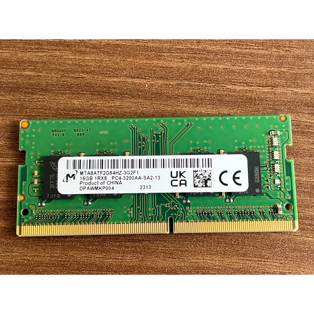 Bán Ram laptop Micron DDR4 16GB Buss 3200 hàng cũ zin theo máy chính Hãng
