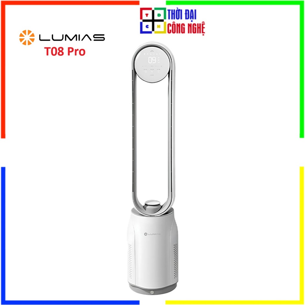 Quạt Không Cánh Lumias T08 / T08 Plus / T08 Pro - Làm Mát Thông Minh, An Toàn Cho Trẻ Nhỏ - Bảo Hành
