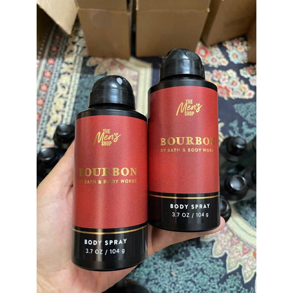 [auth US] Xịt thơm body mist BOURBON - Spray nam