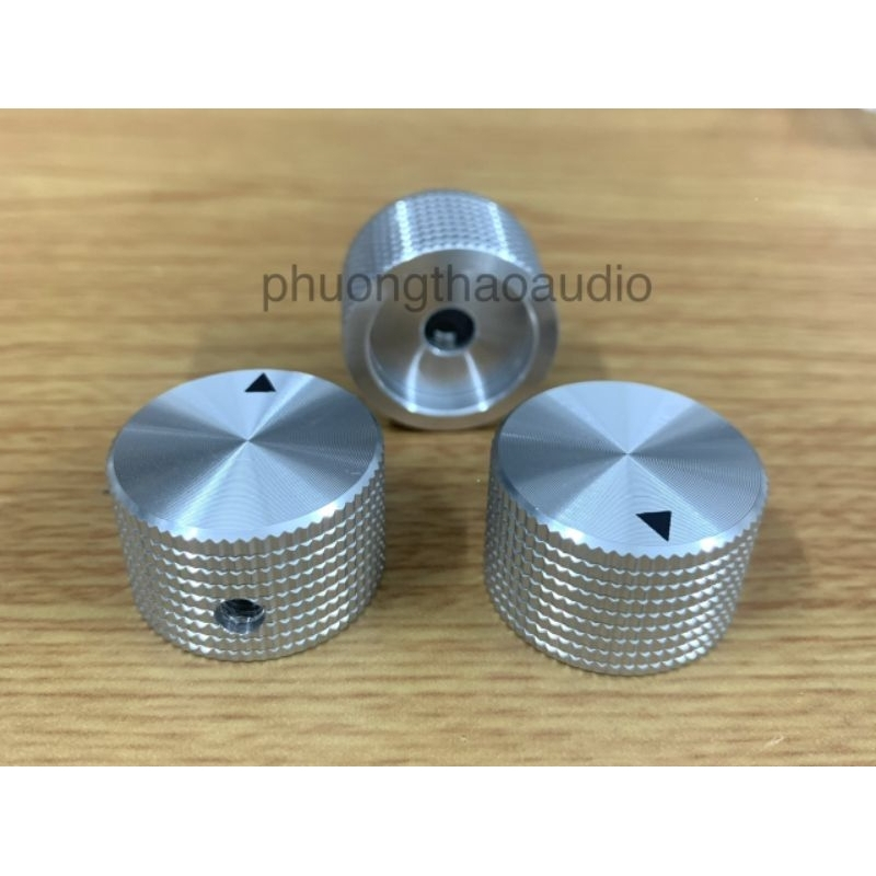 Núm vặn 25x15.5mm, 17x15.5mm, núm volume nhôm phay 25x15.5mm. 25x15.5