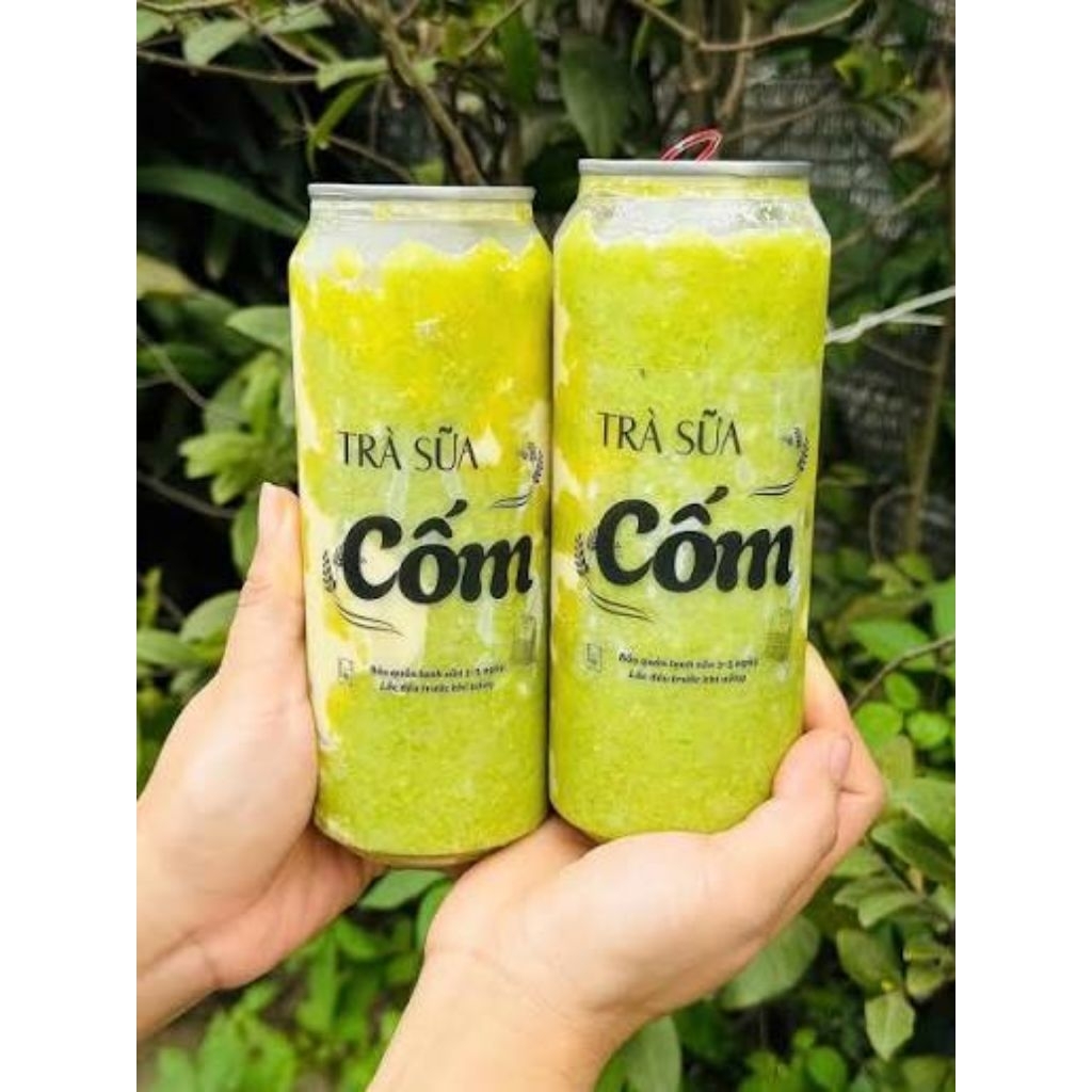 Trà sữa cốm thơm ngon mang đậm hương vị thu Hà Nội