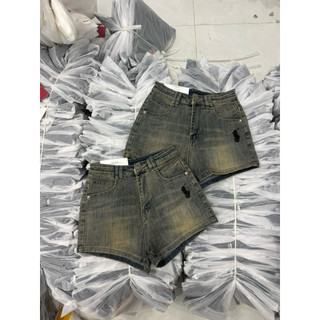 Quần Short Nử Co Giản Thêu Ngựa Ôm Dáng Dể Phối Đồ