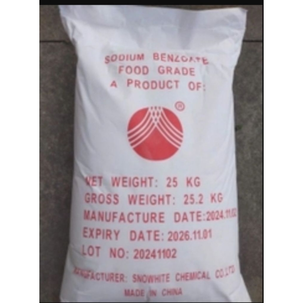 SODIUM BENZOATE bao 25Kg - Chất bảo quản thực phẩm