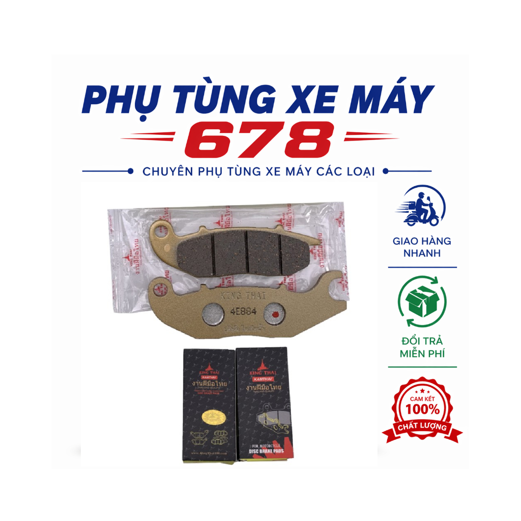 Má phanh, bố thắng đĩa trước AB 110, Click đời 2007 đến 2010 King Thai
