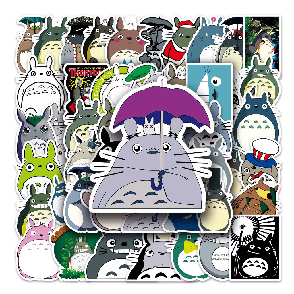 sticker bé gấu totoro ghibli