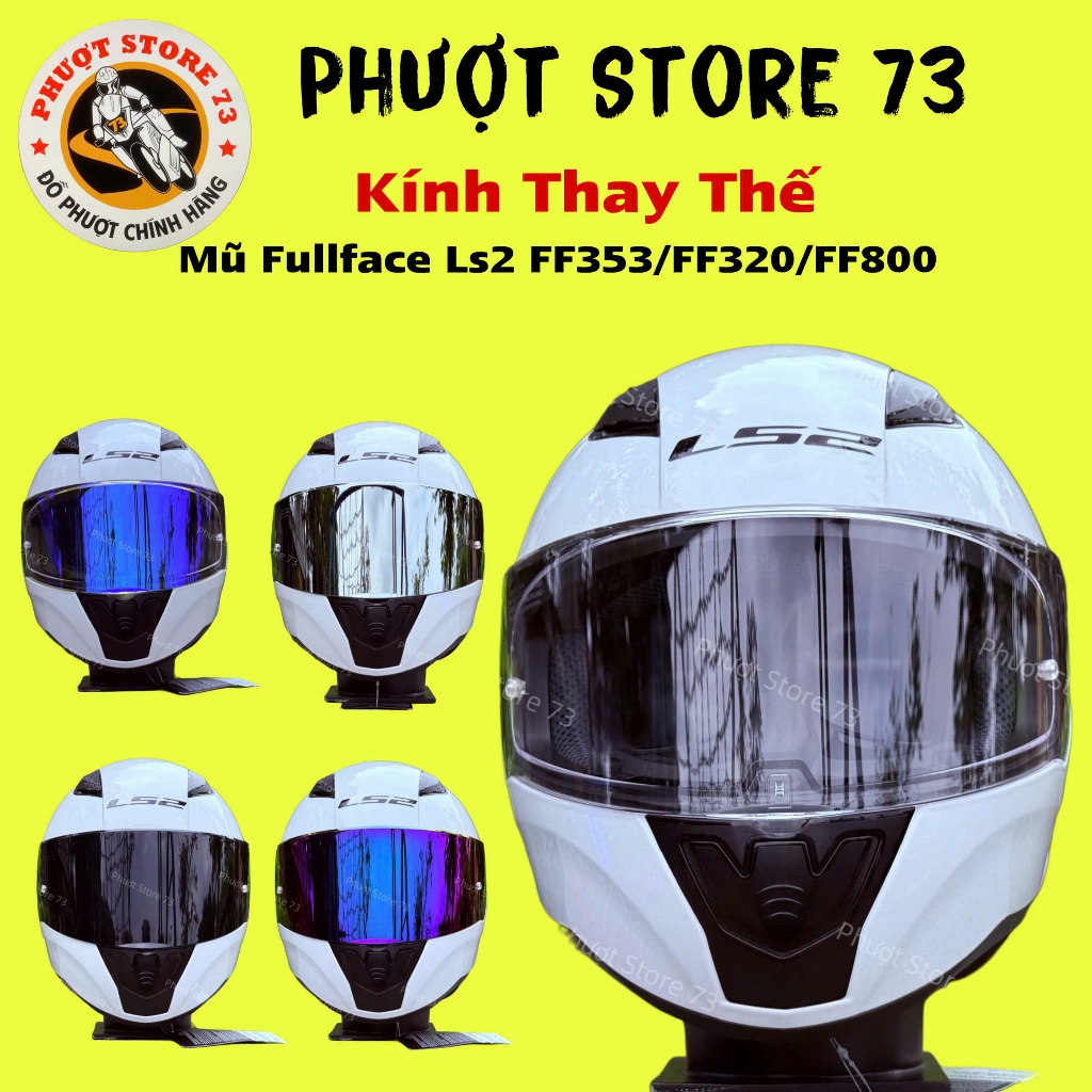 Kính Gắn Mũ Fullface LS2 FF353 / FF320 / FF800 ( Không Bao Gồm Mũ )