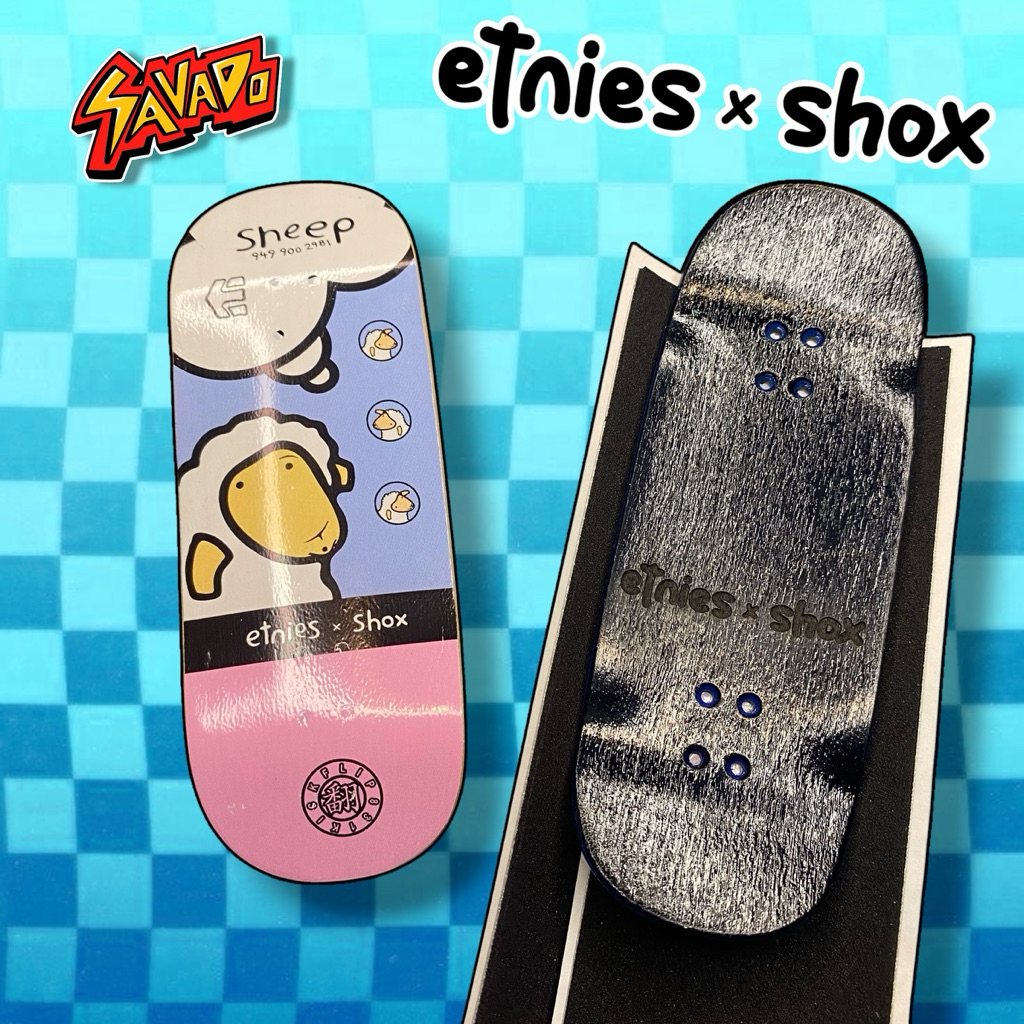 Ván trượt ngón tay Finerboard Shox × Etnies