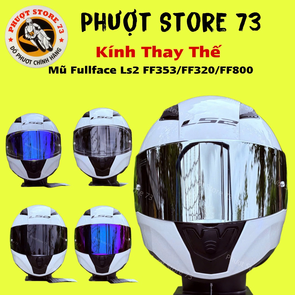 Kính Chắn Gió Fullface LS2 FF353 / FF320 / FF800 ( Không Bao Gồm Mũ )
