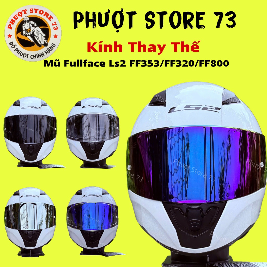 Kính Gắn Nón Fullface LS2 FF353 / FF320 / FF800 ( Không Bao Gồm Mũ )