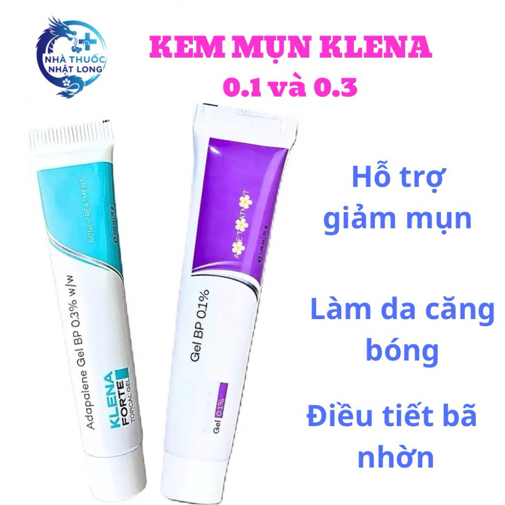 Gel Chấm Mụn Adapalene Klena - Hỗ Trợ Giảm Mụn Trứng Cá, Mụn Ẩn, Cải Thiện Làm Sáng Da Chính Hãng