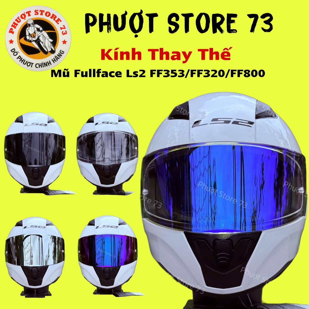 Kính Gắn Mũ Fullface LS2 FF35 /FF320/FF800 ( Không Bao Gồm Mũ )