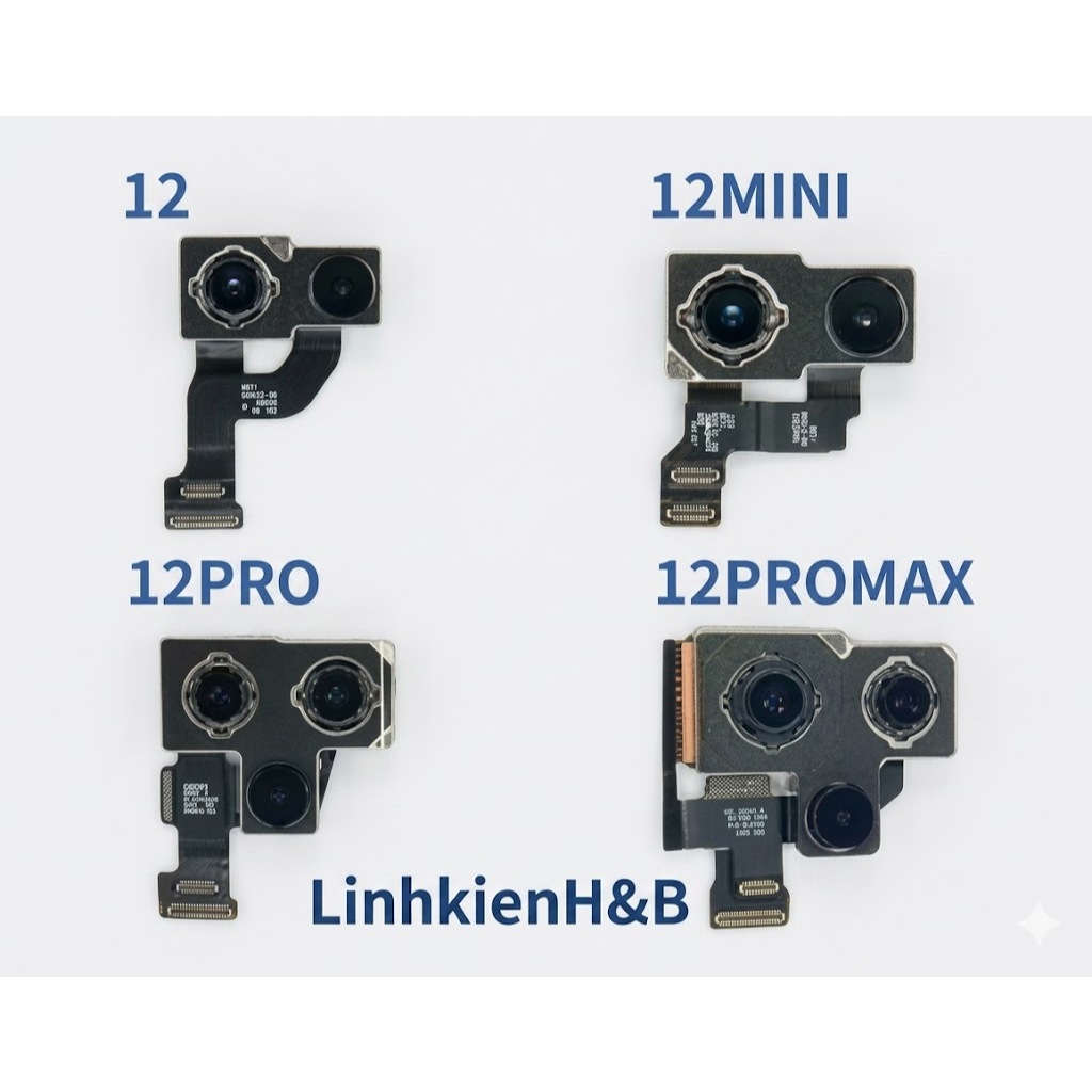 Camera sau thay thê cho điện thoại ip12mini 12 12pro 12prm