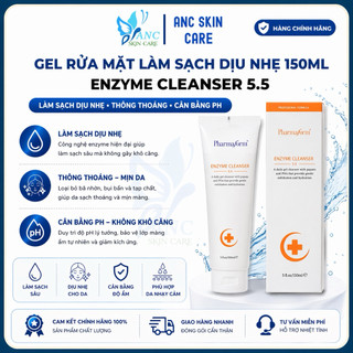 Gel Rửa Mặt Enzyme Cleanser 5.5 150ml – Làm Sạch Dịu Nhẹ, Dưỡng Ẩm, Cân Bằng pH – Pharmaform