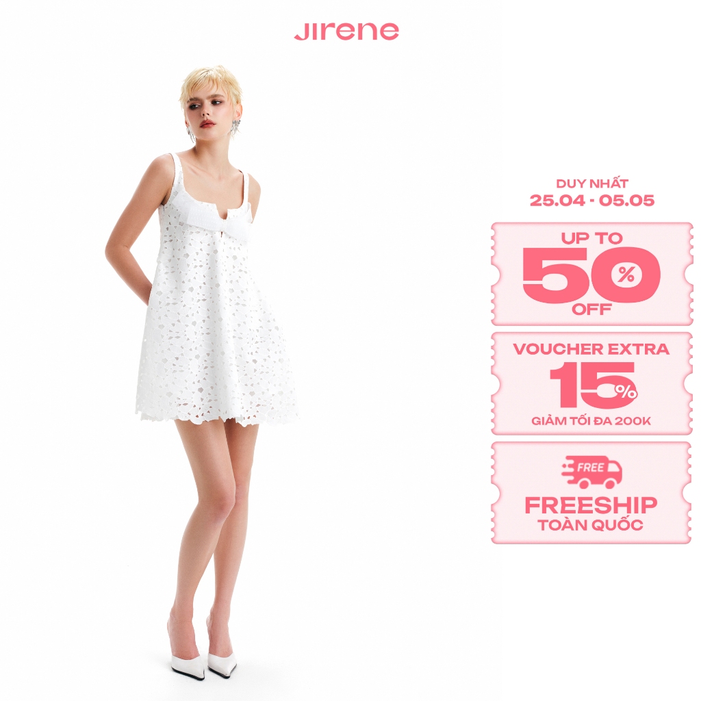 UP TO 70% + VC HOT 200K ||  JIRENE - Đầm BUBBLE  kiểu cúp ngực tùng xòe nữ tính