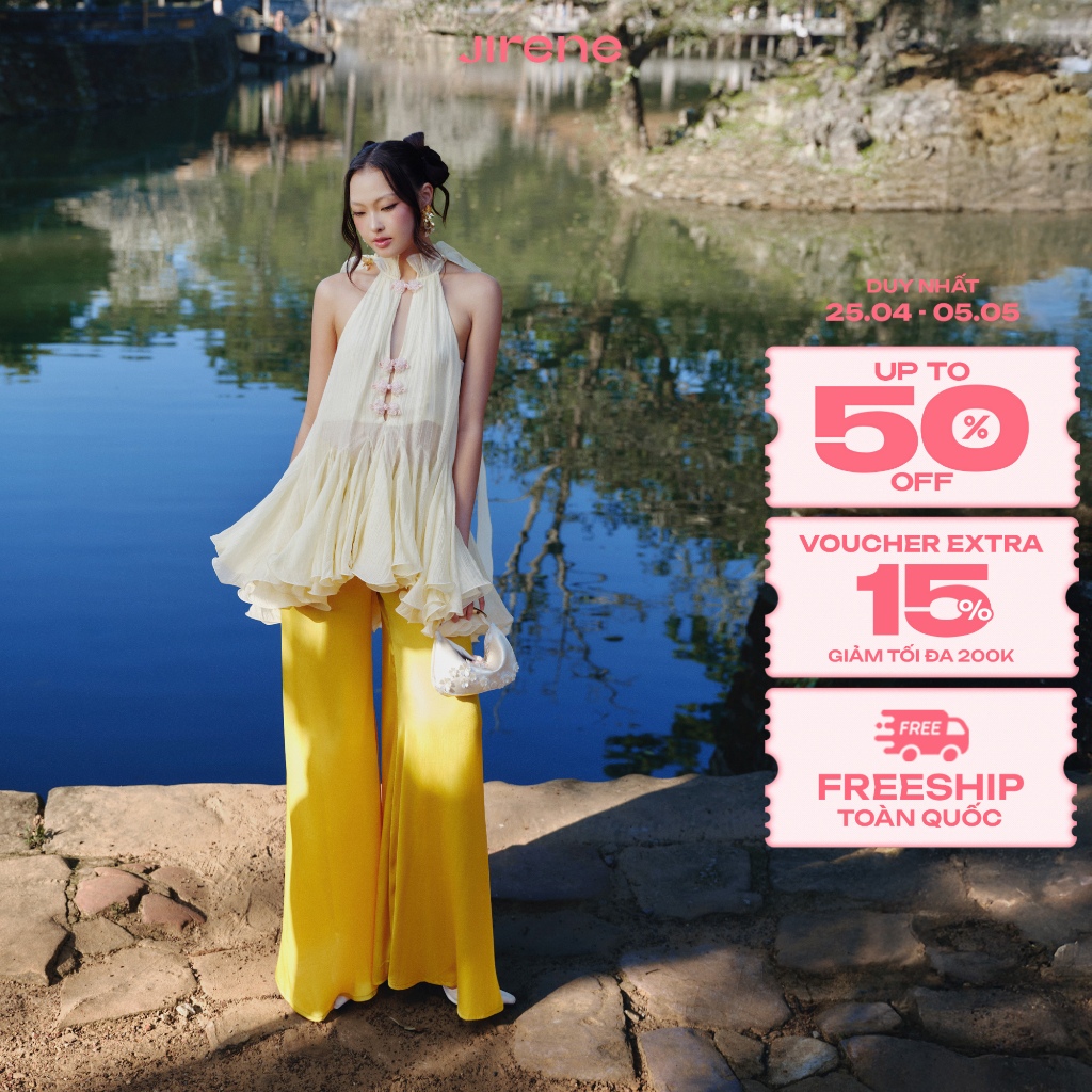 Jirene - Áo nữ kiếm yếm bồng bềnh cách điệu YOIN TOP