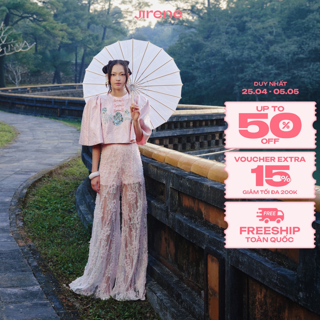 Jirene - Áo nữ cổ tròn form crop top KANKO TOP