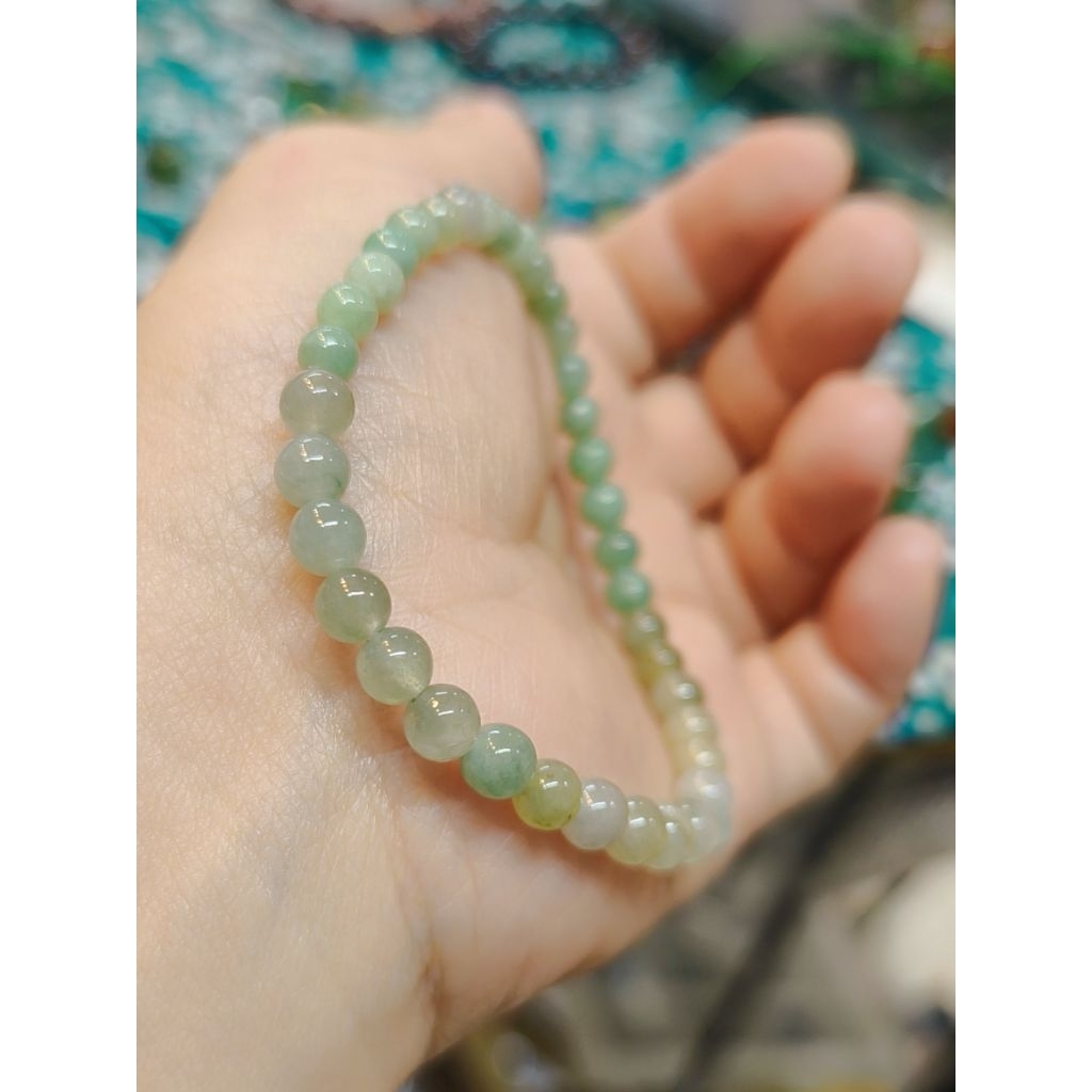 260423 CTjade Chuỗi hạt đá thiên nhiên Jade A đeo tay chất lượng đẹp