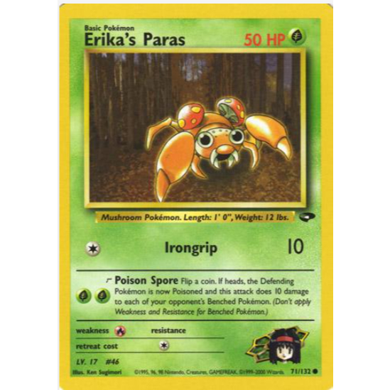 [Thẻ bài Pokemon TCG] Erika's Paras - 71/132 - Common Unlimited
