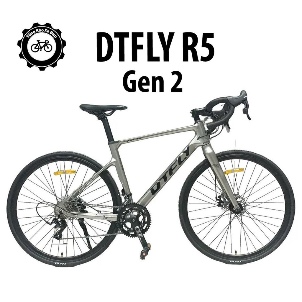 Xe Đạp Đua DTFLY R5 Khung Nhôm Không Mối Hàn 2 x 9 Tốc Độ Tặng Full #dtfly #r5 #gen2
