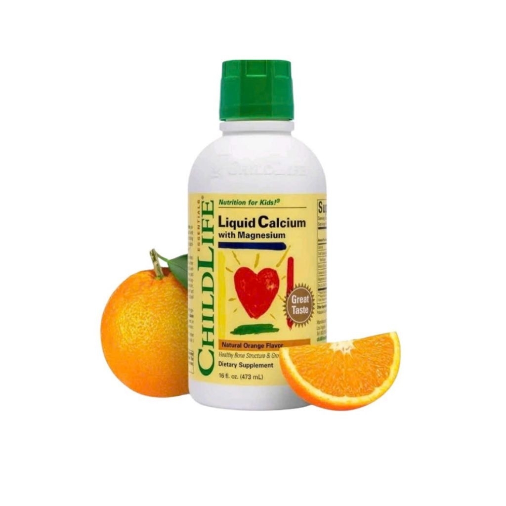 (Bill Mỹ inbox) Liquid Calcium ChildLife cung cấp canxi, magie, kẽm và vitamin D3  cho bé