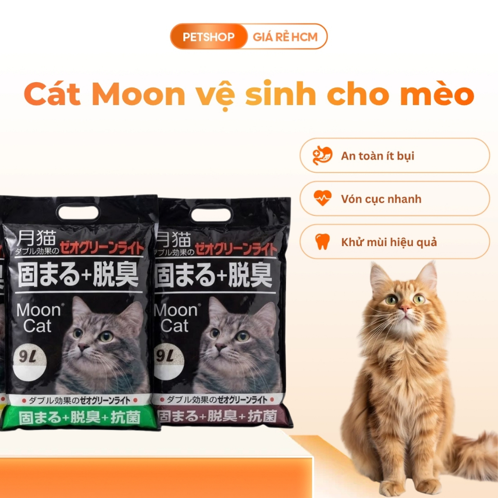 Cát vệ sinh cho mèo siêu rẻ- Moon Cat/Cat Like/ City Cat/ Mikat/Cát Won/Cát Nekko-PSGR