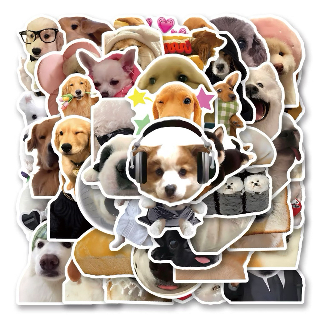 Sticker chó meme dễ thương / hình dán meme chó hài hước