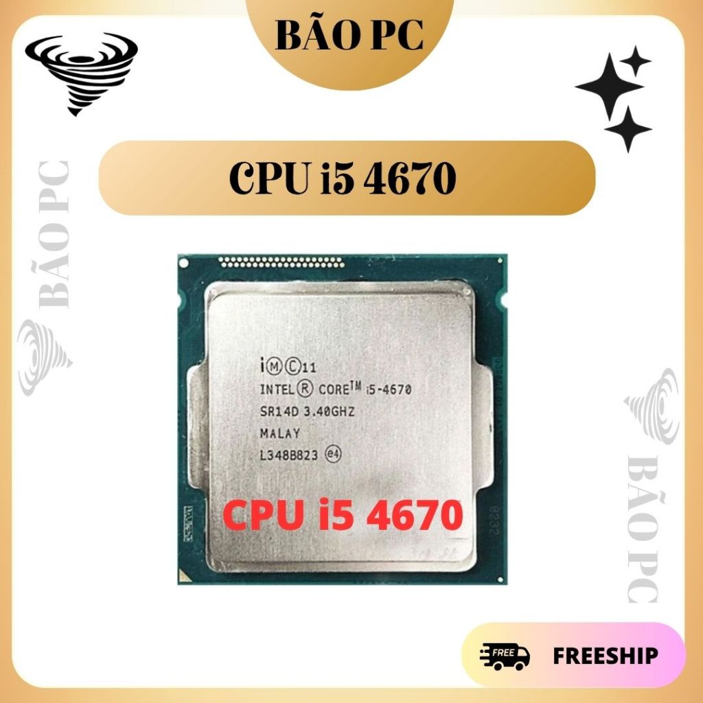 CPU i5 4590 | i5 4690 | i5 4670 | i3 4170 | i3 4160 | i3 4150 DÒng socket 1150 Tray CŨ tặng keo