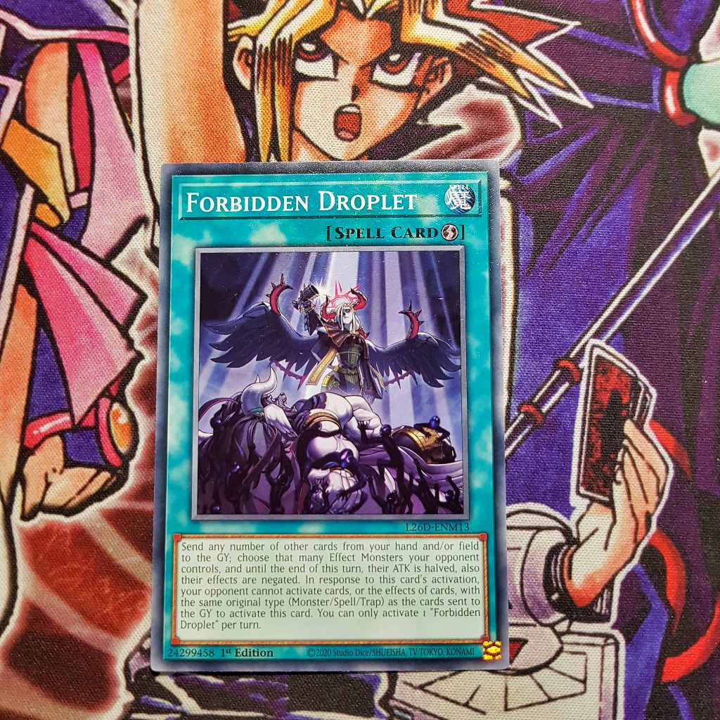 Thẻ bài Yugioh chính hãng | Forbidden Droplet | L26D Common.