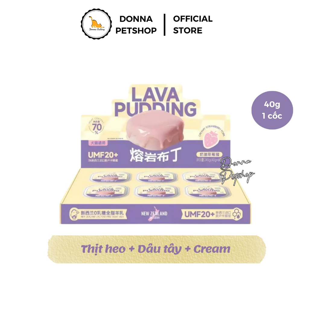 PUDDING SỮA DÊ SỐT LAVA CHO MÈO CỐC 40G