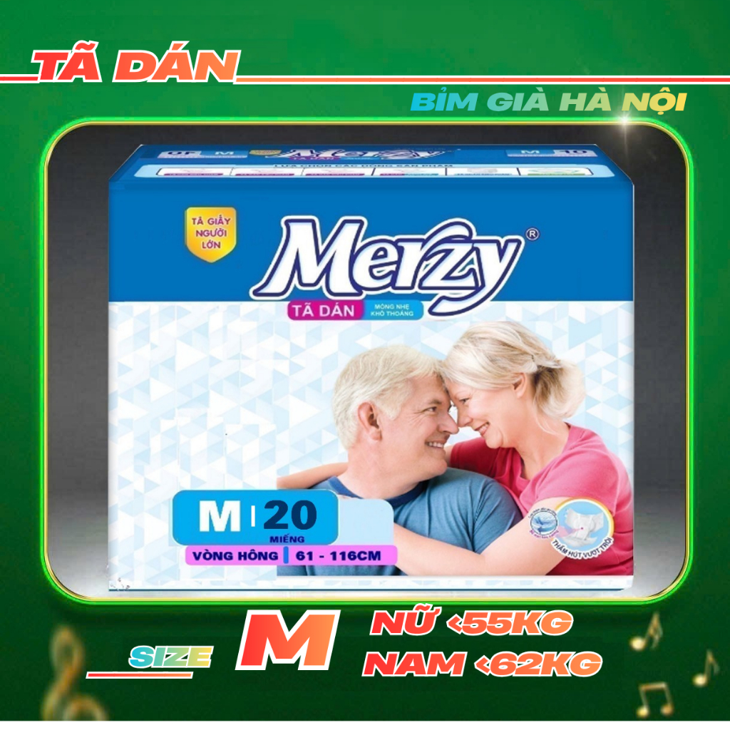 (Sỉ 100+2 Kmai) Bỉm già Merzy ML20 XL20 M20 (Có 100m) #bỉm merzy #tã merzy #bỉm merzy #Bỉm già merzy