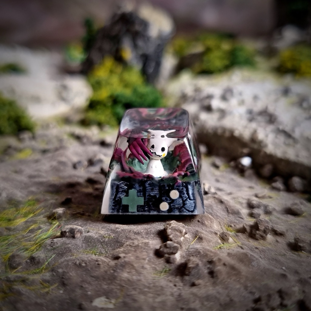 Mimikyu keycap, pokemon keycap, nút bàn phím chủ đề pokemon, resin keycap, keycap for gaming