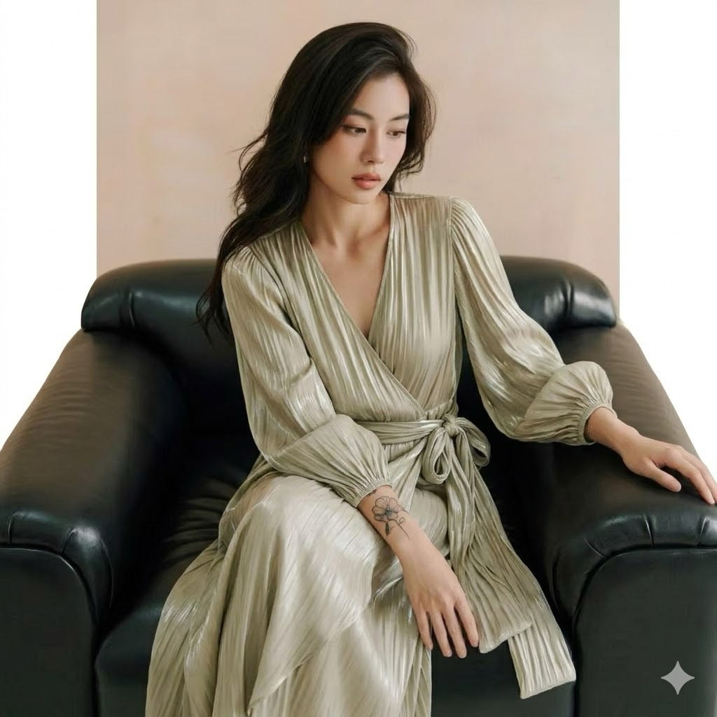 XẢ HÀNG NGHỈ BÁN / Đầm dập ly xoài xuất dư xịn