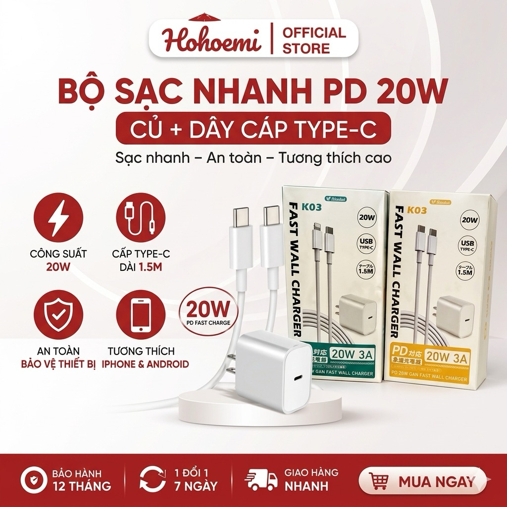 BỘ SẠC NHANH RISUKAI CHÍNH HÃNG